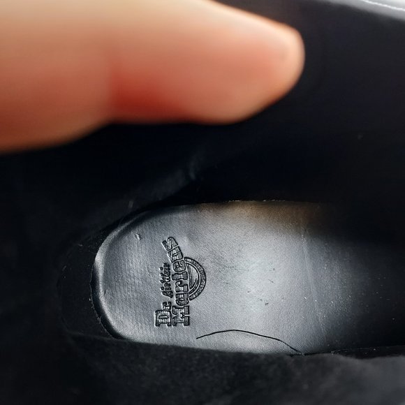 Dr. Martens Rometty II Zip Heeled Chelsea Platform Black Lug Boots - Picture 9 of 12